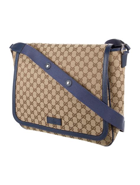 gucci canvas diaper bag|Gucci diaper bag on sale.